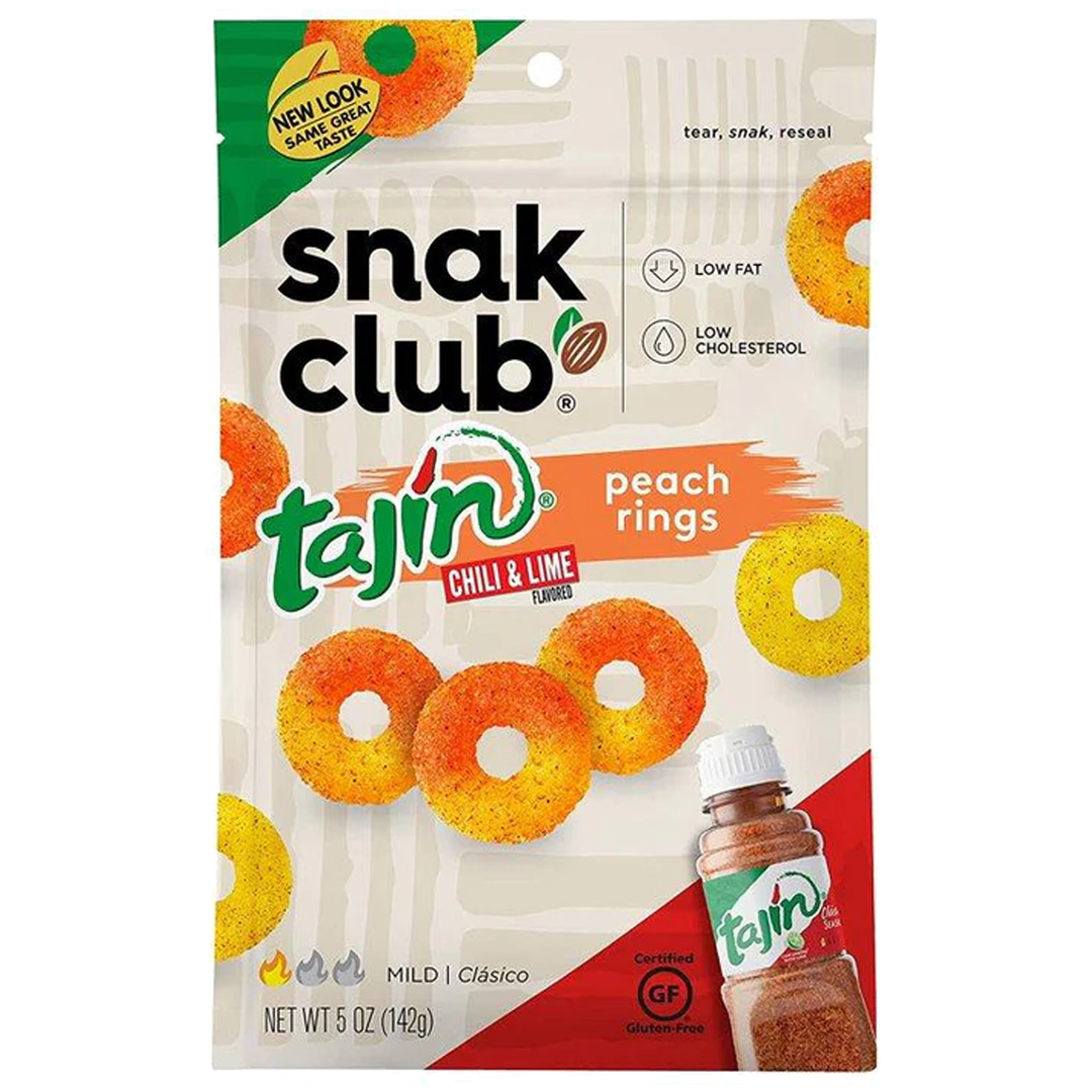 Snak Club Peach Rings with Tajin