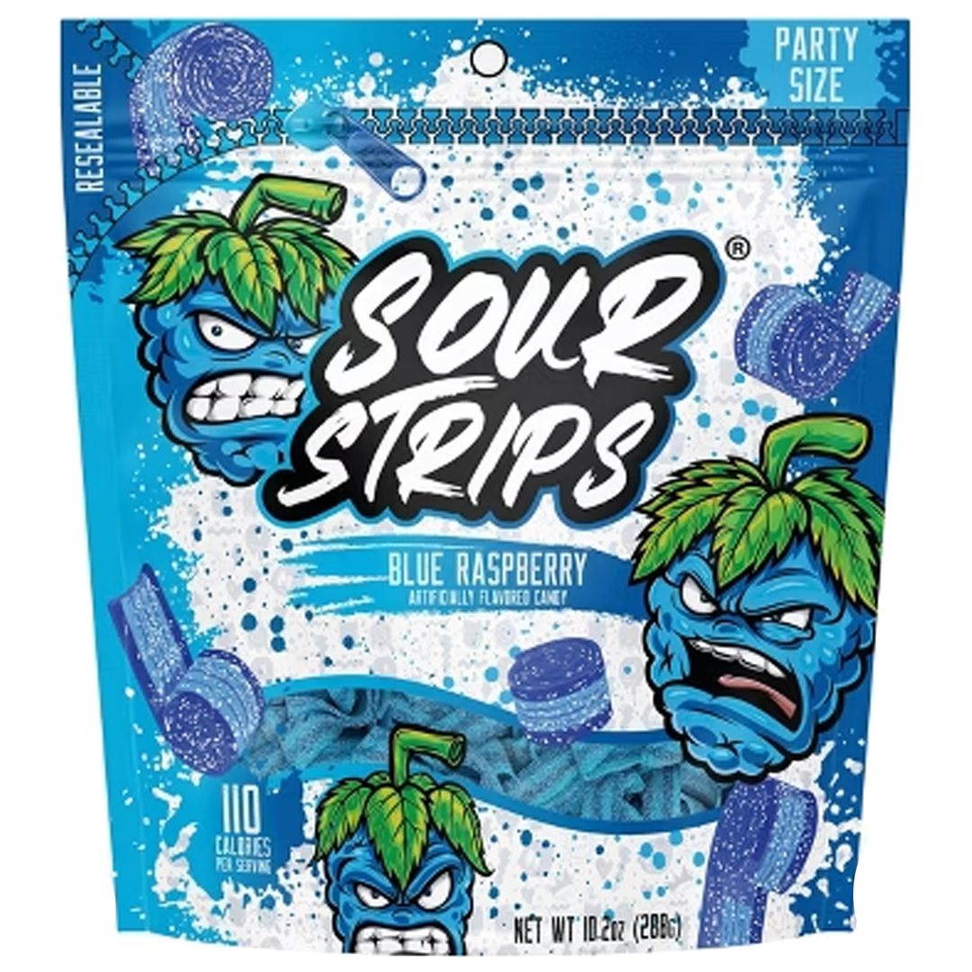 Sour Strips Blue Raspberry Party Pack