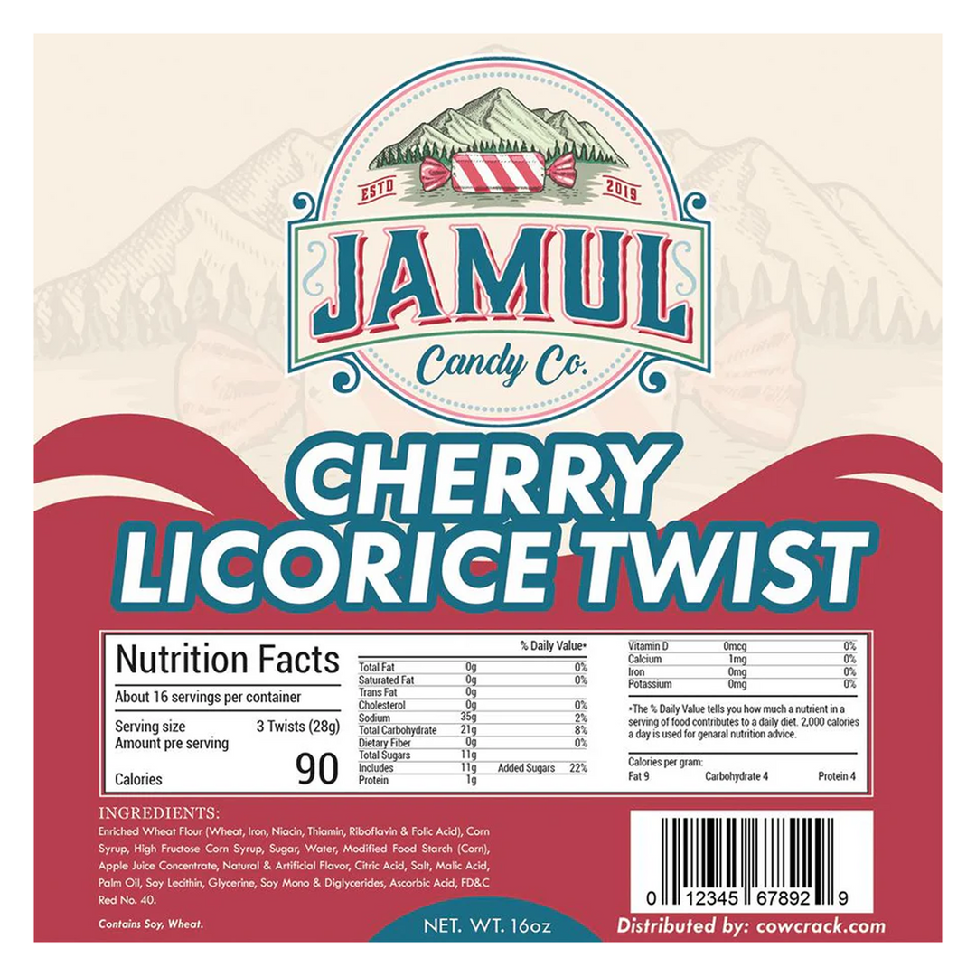 Jamul Candy Co. Cherry Licorice