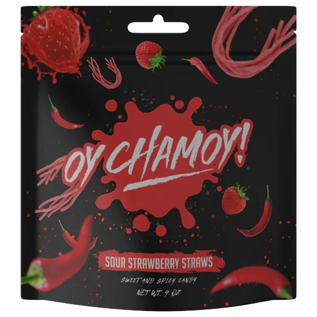 Oy Chamoy Sour Strawberry Straws