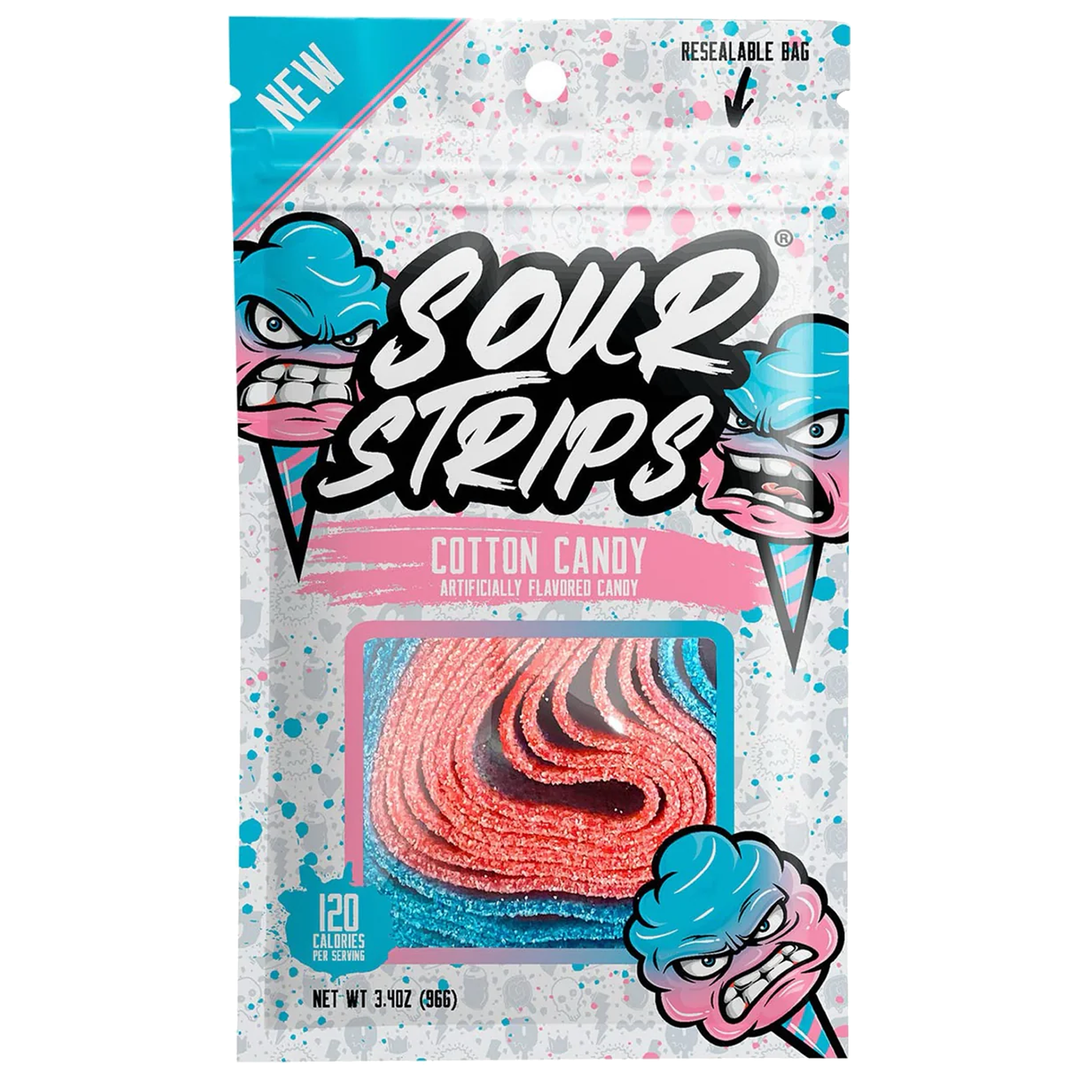 Sour Strips Cotton Candy