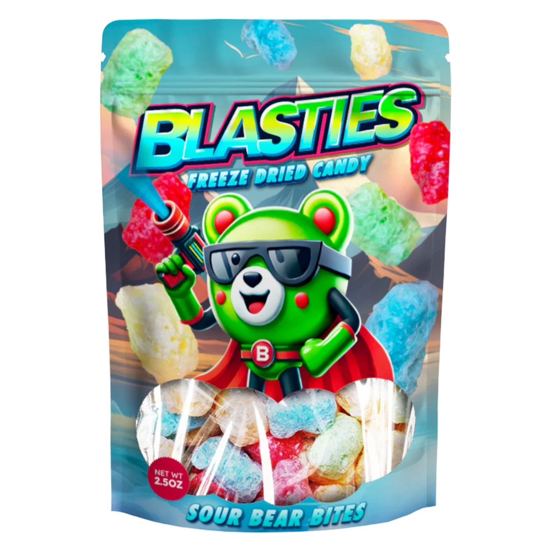 Blasties Sour Bear Bites Freeze Dried Candy