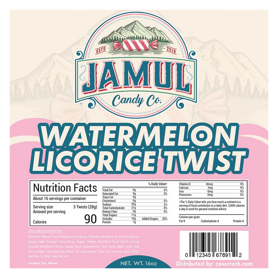 Jamul Candy Co. Watermelon Licorice