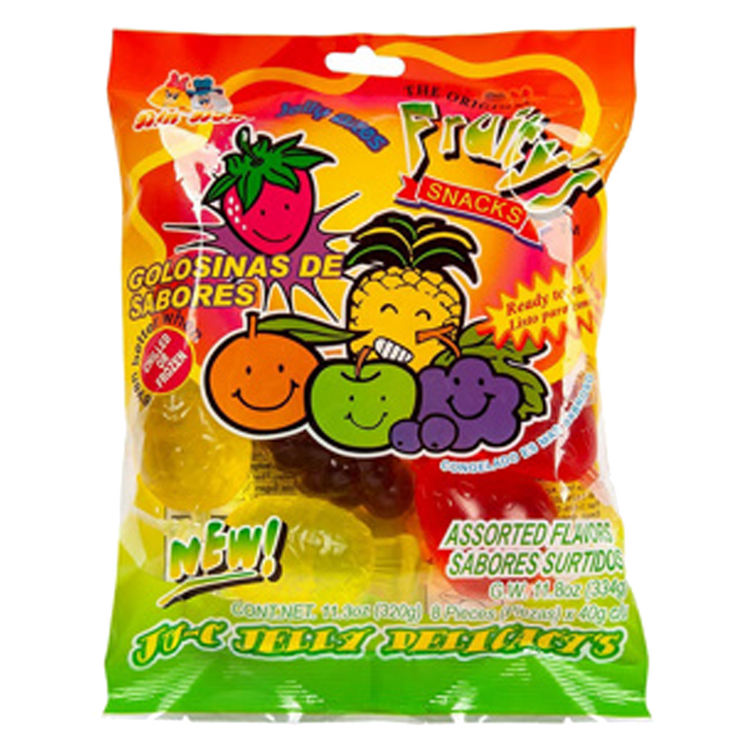 Din Don Fruitys Ju-C Jelly Fruit Jello Bag