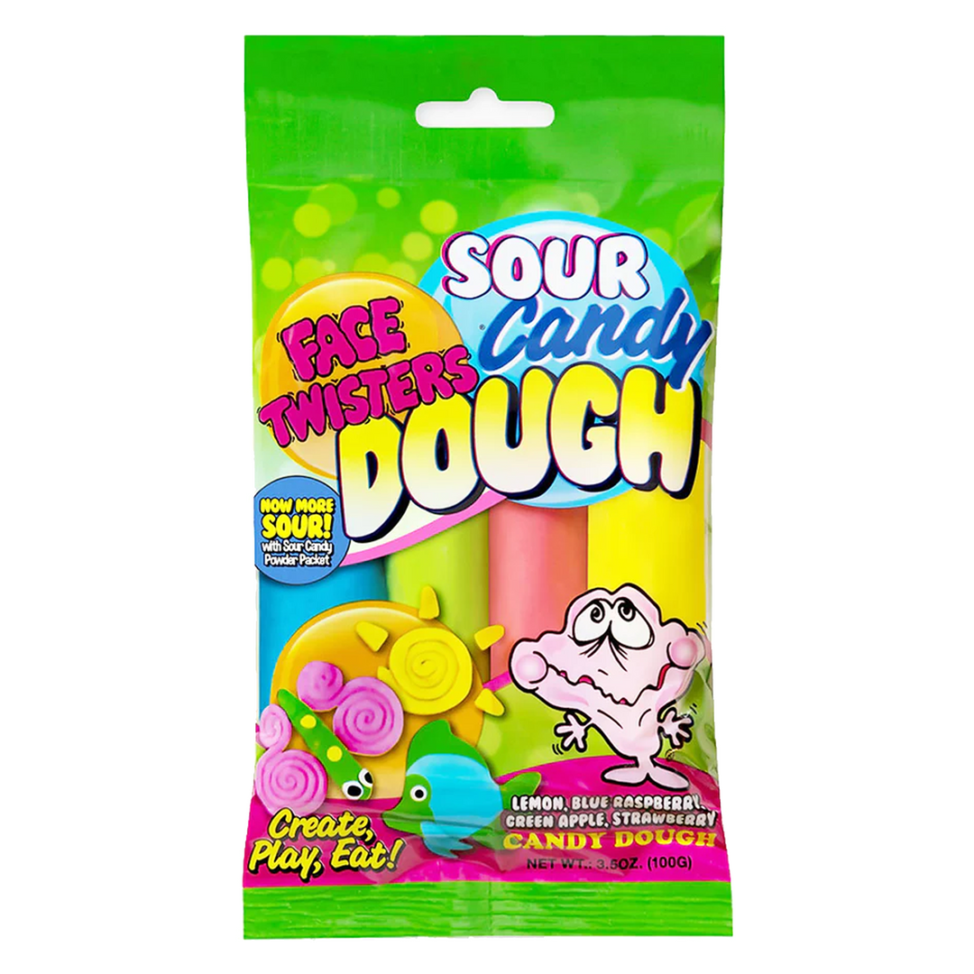 Face Twisters Sour Sour Candy Dough