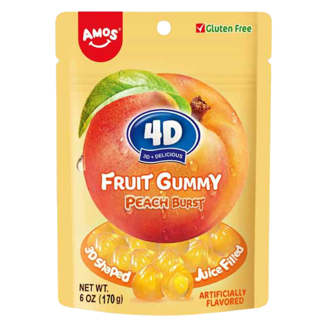 Amos 4D Peach Burst Gummy