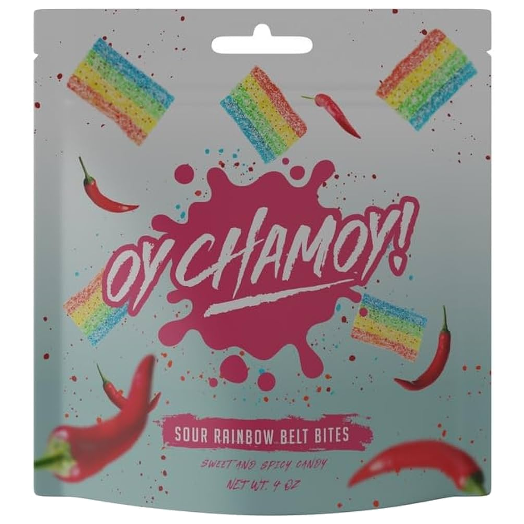 Oy Chamoy Sour Rainbow Belt Bites