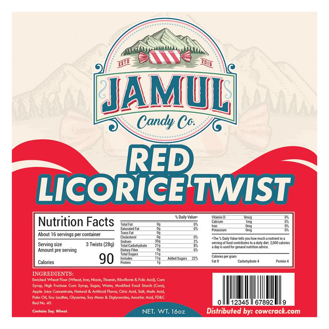 Jamul Candy Co. Red Licorice Twist