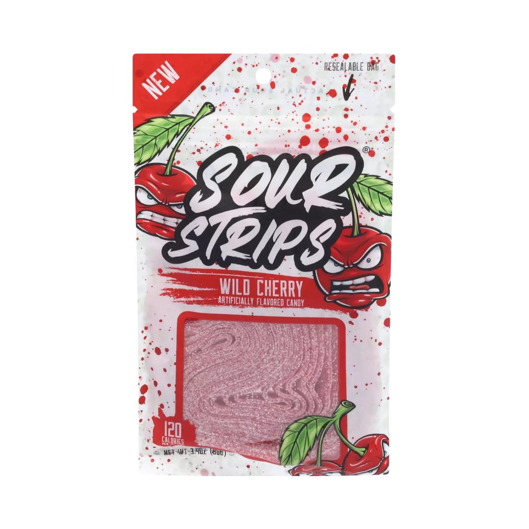 Sour Strips Wild Cherry